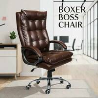 Newturn BOXER Premium Leather Boss office chair with 2 Yrs parts repl