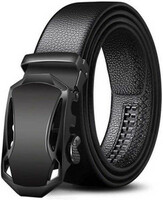 PROVOGUE Men Black Artificial Leather, Texas Leatherite Belt