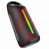 boAt 2025 Launch Stone Arc, 20W Signature Sound, 58mm Drivers, Upto 12 Hrs Battery, RGB LEDs, TWS Feature, IPX5, BT v5.4, w/Mic, Bluetooth Speaker, Wireless Speaker, Portable Speaker (Raging Black)