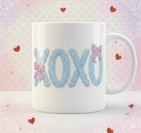 Bazaar : Printed White Ceramic Coffee Mug – Romantic Gift (350ml)