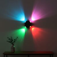 GIGAWATTS 4W LED Wall Light for Home Interior,Bedroom and Indoor Outdoor(Multicolor, W)