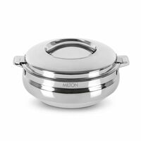 MILTON Sphere 1500 Stainless Steel Casserole, 1.69 Litre, Silver | Double Walled | PU Insulated | Hot & Cold | Food Grade | Easy to Lift Handle | Hygienic