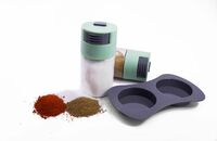 Measuring Salt & Pepper Shakers, Precise Quantitative at Each Press, Ration Spice Dispenser Air-Tight Clear Seasoning Bottle for Kitchen, Restaurants, Dining