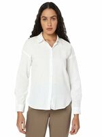 VERO MODA Women's Solid Regular Fit Shirt Size M