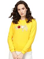 SASSAFRAS Women Floral Patch Sweatshirt