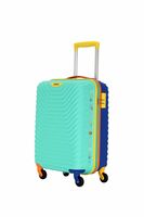 American Tourister Cabin Trolley Bag for Travel|Splash 55 Cms Polycarbonate Hardsided Small Luggage Bag|Speed_Wheel 8 Wheel Suitcase for Travel|Trolley Bag for Travelling,Multicolor,55.1 Centimeters