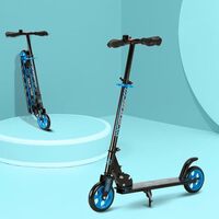 Amazon Brand - Jam & Honey- Kick Scooter for Kids Ages 6-13 Years | Weight Capacity 50kg (Blue)