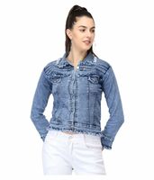 Women Denim Jacket | Casual Stylish Slim Fit | Light Blue | Winter & Autumn Wear