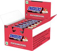 SNICKERS Berry Whip Chocolate Bar with Peanuts, Nougat & Caramel Bars  (24 x 22 g)