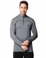 Men High Neck Solid Full Sleeve Regular Fit T-Shirt   @260