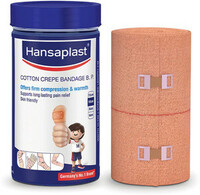 HANSAPLAST Soft Cotton Crepe Bandage for Pain relief | Pack of 1| Provides optimum support Crepe Bandage  (10 cmx4)