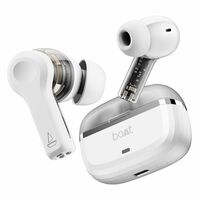 boAt Nirvana Space, 360 Spatial Audio, Active Noise Cancellation (~32dB), 100Hrs Battery,4Mics ENx, Fast Charge, v5.3 Bluetooth TWS in Ear Earbuds Wireless Earphones with mic (Celestial White)