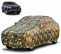FABTEC Waterproof Car Body Cover for Toyota Innova Crysta Hycross with Mirror Pocket, Triple Stitched (Military, Jungle Print, Camouflage Design)