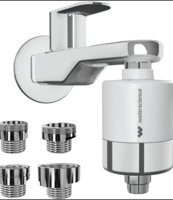 WaterScience CLEO Hard Water Softener for Tap and Shower | Shower Filter for Bathroom | with Metal Adaptor set