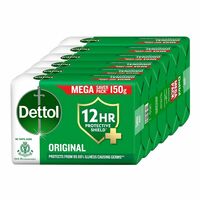 Dettol Original Bathing Soap Bar with 12hr Germ protection (900gm) | Kills 99.99% Germs, 150g (Pack of 6)
