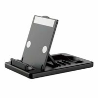 KACA Mobile Holder Smart Phone Stand, 180 Degree View, Premium Plastic Body, Wide Compatibility, Multipurpose, Anti-Skid Design (Black)