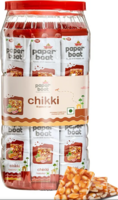 Paper Boat Chikki Jar, Peanut Bar, No Added Preservatives and Colours | Gajak | Sweets | Made with Jaggery | Gazak (50 pieces, 16g each 800 g)