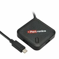 Portronics Mport 34M USB-C Hub (4-in-1) Multiport Adapter with 4-Port USB 3.0 & Upto 5 Gbps High-Speed Data Transfer for Laptop, Mac, Smartphone, Tablet (Black)