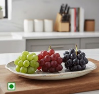 Sampler Pack Green, Black and Red Mix Grapes 200gm (Seedless) (Drakshe) on Instamart