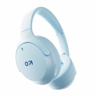 Q Over Ear Bluetooth Headphones with 70H Playtime, 40mm Bass Driver, Zen™ ENC Mic, Type-C Fast Charging, 4 EQ Mode, IPX5, Made in India, Headphones Wireless with mic (Ice Blue)