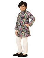 A.T.U.N. Kids Multi Color Spalsh Kurta & Pyjama Set