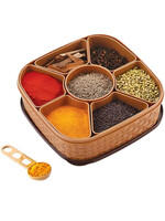 Buy DeoDap Brown 2025 Plastic Easy To Clean Spice Box - Spice Box for Unisex 33794726 | Myntra