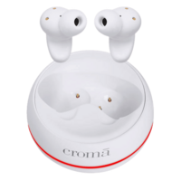 Croma CRSE030EPA301510 TWS Earbuds with Active Noise Cancellation (IPX4 Water & Sweat Resistant, 10mm Driver, White)