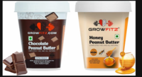 Growfitz Peanut Butter Chocolate Crunchy & Natural Honey Combo | 24g High Protein Peanut Butter | 7g Fiber | Tasty & Healthy Nut Butter Spread for Breakfast | Roasted Peanuts | Zero Sugar