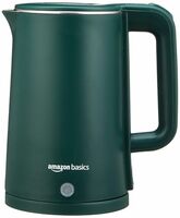 amazon basics 1.5 Liter Cool Touch Electric Kettle | 1350 Watt (Green)