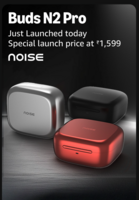 Noise Newly Launched Buds N2 Pro Truly Wireless Earbuds with Metallic Finish, 70H of Playtime, ANC(Upto 32Db), Dual Pairing, Instacharge(10 Min=200 Min), BT V6.0