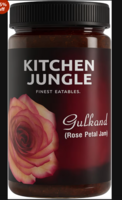 Kitchen Jungle Himalaya Gulkand 800gm (Rose Petal Jam) Made with Damask Rose, dhaga mishri, cardamom, saffron - Jar Pack