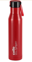 Cello Maestro Thermosteel Flask, 750ml, Red | 24 Hours Hot & Cold Stainless Steel Bottle | Leak Proof & Screw Top Lid | Ideal for Office, Gym, Home, Kitchen, Hiking, Trekking, Travel Bottle