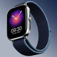 Fire-Boltt Hunter Nyluxe 51.1mm (2.01) HD Display Buetooth Calling with Single Chipset Smartwatch  (Cyan Strap, Free Size)