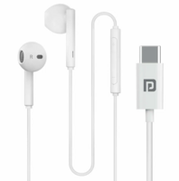 Portronics Conch Theta C in Ear Type C Wired Earphones  (White)