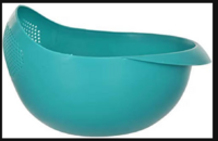 Clazkit Food Strainer Colander, Fruit Basket, Pasta Strainer, Vegetable Strainer, Kitchen Sieve, Washing Bowl, Unbreakable, (Color May Vary), Plastic - 11.3 x 18 x 24.1 Centimeters