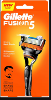 Gillette Fusion Manual Razor for Men with styling back blade for Perfect Shave and Perfect Beard Shape