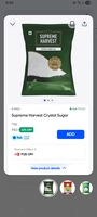  Supreme Harvest Crystal Sugar at 45rs per kg and other deals