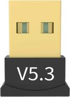 OfPrises Bluetooth Dongle 5.3 For Desktop Laptop Computer 10m Network Adapter USB Adapter (Black)