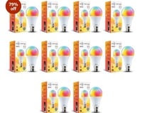 Wipro 12.5W B22 Wi-Fi Smart LED Bulb (Pack of 10) – App & Voice Controlled Lighting