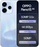 [Pre-Order] Oppo Reno15 5G (Aurora Blue, 8GB RAM, 256GB Storage) with No Cost EMI/Additional Exchange Offers