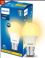 (Mini qnty: 2) Philips 9-Watts B22 LED Warm White LED Bulb, Pack of 1, (Ace Saver)