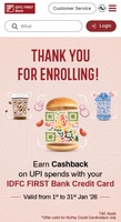 IDFC First bank rupay credit card UPI spend offer 
