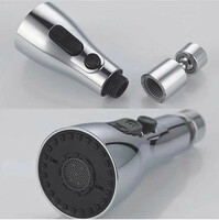 clayplus Faucet head Universal Kitchen Faucet 3-Function Pull Down Sink Sprayer Aerator Foam Flow Faucet (Spout Installation Type)