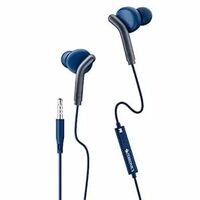 ZEBRONICS Bro Wired In-Ear Earphones with Mic – Deep Bass, 3.5 mm Jack, Compatible with Mobiles & Tablets (Blue) – Value Buy!  