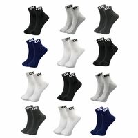 XJARVIS CUBA/LYON 12 Pairs Ankle Length Cotton Socks Men & Women Multicolor Socks (Pack of 12)