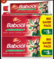Dabur Babool Ayurvedic Toothpaste -700g (350g x 2) | For Strong Teeth & Healthy Gums | Helps in Cavity Protection, Fresh Breathe | All Round Protection
