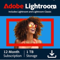 Adobe Lightroom 12-Month Digital Subscription with Cloud Storage
