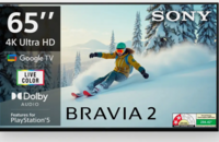 SONY Bravia 2 163.9 cm (65 inch) Ultra HD (4K) LED Smart Google TV with Feature for PlayStation 5 (K-65S25B)