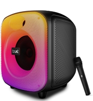 Boat 2025 Launch, PartyPal 65 Pro, 42W Signature Sound, Wireless Karaoke Mic, 8H Battery,RGB LEDs, TWS, Bass Boost, Multi Port, Bluetooth Speaker, Wireless Speaker, Portable Speaker (Premium Black) 