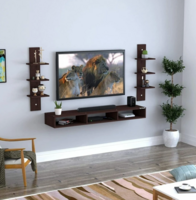 Dream Shop Engineered Wood TV Entertainment Unit (Finish Color – Brown, DIY(Do-It-Yourself))
